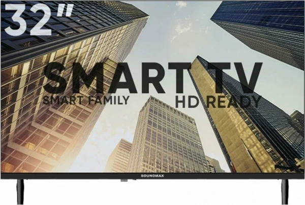 32 " Телевизор SOUNDMAX SM-LED32M17S, чёрный, HD, 60 Гц, LED,  Smart TV