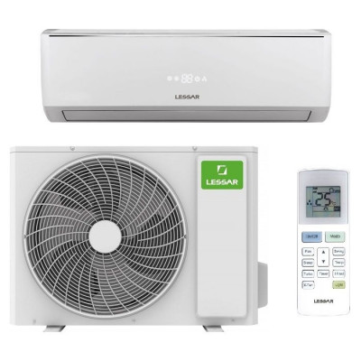 Сплит-система Lessar LS-HE09KDE2/LU-HE09KDE2, 27 м², антибактериальный фильтр, воздушный фильтр, угольный фильтр, фильтр предварительной очистки