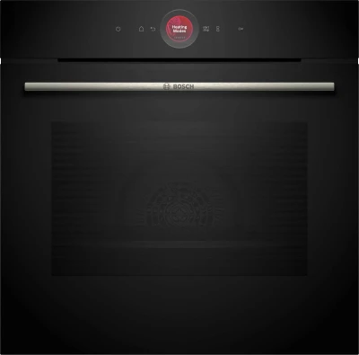 Духовой шкаф электрический встраиваемый Bosch HBG7241B2, 59.4 см, 71 л, паровая очистка, 14 программ, черный
