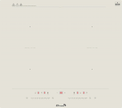 Варочная панель ELTRONIC (88-37) 4 конфорки индукционная бежевый