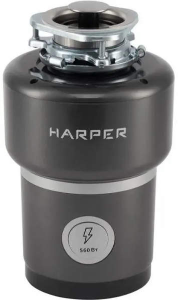 Измельчитель пищевых отходов HARPER HWD-600D02 черный