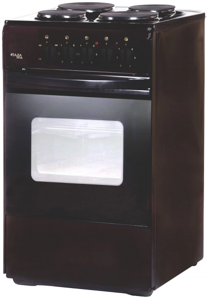 Электрическая плита ЛАДА NOVA AE 14027 B, коричневый, эмалированная, 4 зоны нагрева, 50 л