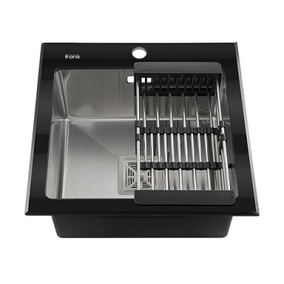 Врезная кухонная мойка FRANK PROFI 9501 0.8/200, 50х50см, нержавеющая сталь