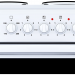 Электрическая плита ЛАДА NOVA AE 14027 W, белый, 4 зоны нагрева, 50 л, эмалированная, традиционная очистка 