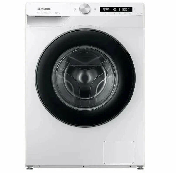 Стиральная машина SAMSUNG WW80AG6S24AWLD белый, 8 кг, 1200 об/мин, 20 программ, с фронтальной загрузкой