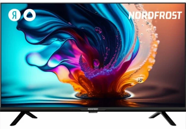 Телевизор NORDFROST Y 3201 HD-R, 32 дюйма, HD, Smart TV, Yandex, голосовое управление Алиса, черный
