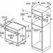 Электрический духовой шкаф Bosch HBG5370B0, Serie 6, чёрный, EcoClean, утапливаемые переключатели, 7 режимов