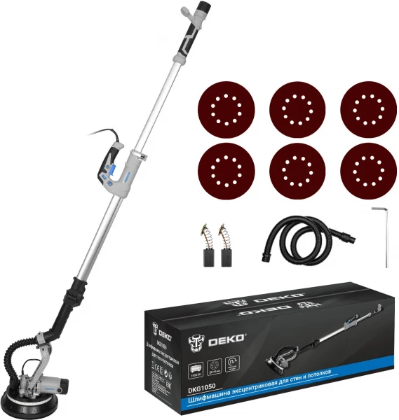 Шлифмашина для стен и потолков DEKO DKG1050, 063-2208, 1050 Вт