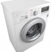 Стиральная машина LG F1296HDS1, белая, 7 кг, с паром, инверторная, 1200 об/мин, с фронтальной загрузкой