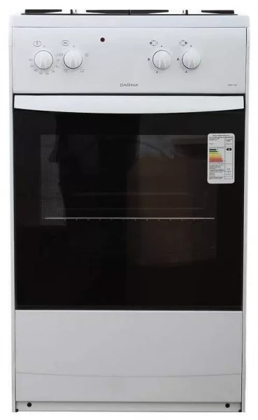 Комбинированная плита DARINA S KM 521 300 белая, поворотные переключатели, гидролизная очистка