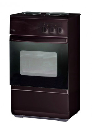 Кухонная плита Лада Nova CE3209B, коричневая, электрическая, 2 конфорки, 30 л