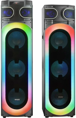Акустическая система Ginzzu GM-322,  40 Гц - 20 КГц, формат акустики-2.0, беспроводной ПДУ, Bluetooth, есть, питание - от сети