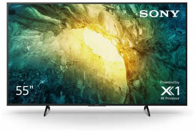 55" Телевизор Sony KD-55X7500H 2020 HDR, черный