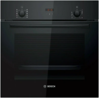 Встраиваемый духовой шкаф Bosch HBF512BB1T, Serie 2, объем 66 л, система защиты от детей, 5 режимов, AquaClean