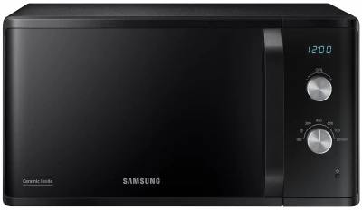 Микроволновая печь Samsung MS23K3614AK/BW, 23 л, с LED дисплеем, БИОкерамическим покрытием, равномерной системой нагрева, черная