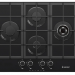 Варочная панель GEFEST 2231-01 Р3 ,конфорок - 4 шт, решетки - чугун, панель - закаленное стекло, электроподжиг, газ-контроль, черный