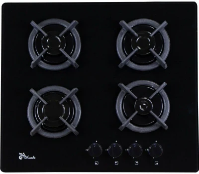 Газовая варочная панель Лысьва GR0400G00 (ПГВ41К), черная