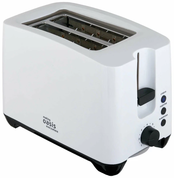 Тостер OASIS TR-2W белый,750 Вт, 7 режимов