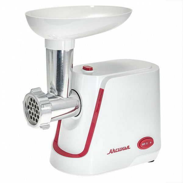 Мясорубка Аксинья КС-2000 (белый/красный)