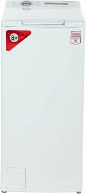Стиральная машина KRAFT TCH-UMD8304W, белая, 8 кг, 1200 об/мин, с вертикальной загрузкой, 16 программ
