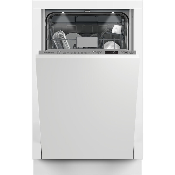 Встраиваемая посудомоечная машина Hotpoint HIS 2C69 S, узкая, загрузка комплектов посуды 11, конденсационная