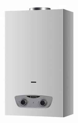 Проточный газовый водонагреватель Ariston Fast R ONM 14 NG RU 3632312, 14 л/мин, 24 кВт, расход газа (сжиж./природ.) 2.75 м³/ч