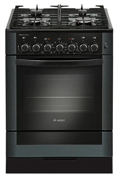 Кухонная плита GEFEST 6502-02 0044, комбинированная, 4 конфорки, 55 л, электроподжиг, A