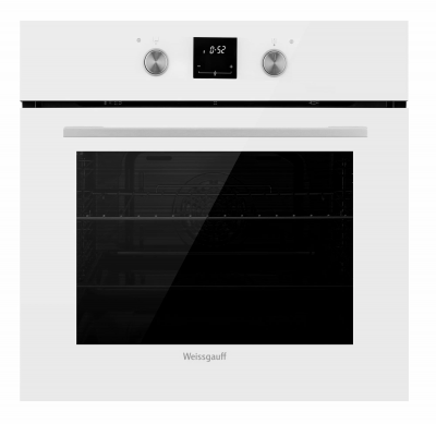 Электрический духовой шкаф Weissgauff EOV 661 PDW, белый, 69 л, переключатели поворотные/сенсорные, 6 программ