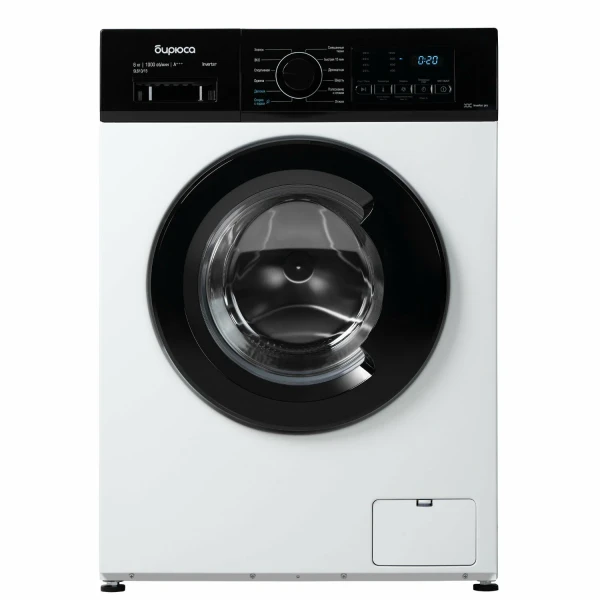 Стиральная машина БИРЮСА WM-SL610/15 Белый, 6 кг, 1000 об/мин, 12 программ, инверторная, с паром 