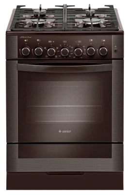 Кухонная плита GEFEST 6502-02 0045, комбинированная, 4 конфорки, 55 л, A, электроподжиг  
