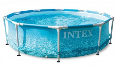 Каркасный бассейн Intex 28206 Metal Frame 305x76 см Beachside 4485 л