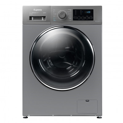 Стиральная машина БИРЮСА WM-SM712/08 S Хромированный металлик, 7 кг,  1200 об/мин, инверторная, с паром, 12 программ
