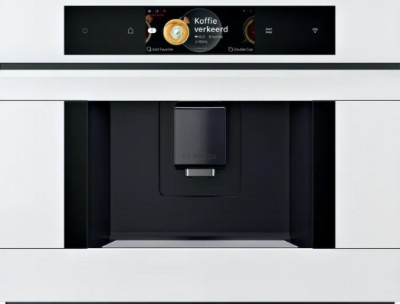 Встраиваемая кофемашина Bosch CTL7181W0, Serie 8, белая, сенсорное управление, milkClean, Home Connect, One Touch Double Cup