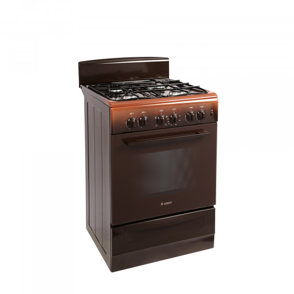 Плита GEFEST ПГЭ 6102-01 0339, комбинированная, 4 газовые конфорки, газ-контроль горелок, электроподжиг, электрическая духовка, 60 л