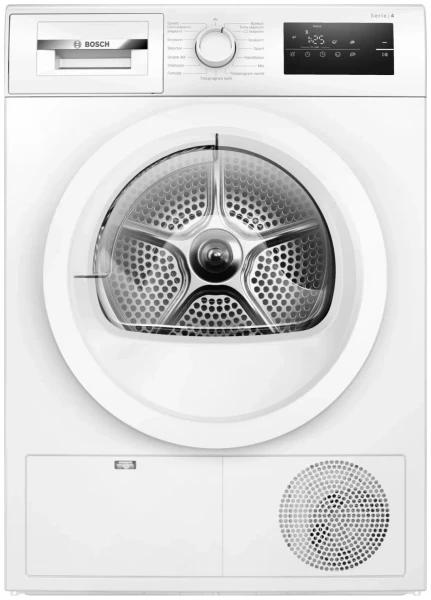 Сушильная машина Bosch WTH85VL5SN Serie 4 белый, 7 кг, 15 программ, с тепловым насосом