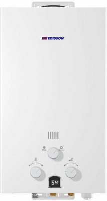 Проточный газовый водонагреватель Edisson E 20 D, белый