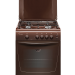 Кухонная плита GEFEST 1200 С6 К19, эмалированная, коричневая, газ-контроль духовки, электроподжиг, 63 л