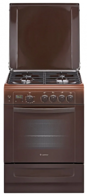 Кухонная плита GEFEST 6100-03 0001, газовая, электроподжиг, газ-контроль, 4 конфорки, 52 л