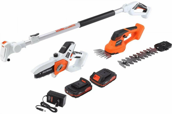 Набор Patriot пила CS 211 + ножницы CSH 211 + универсальная рукоятка + 2 акб + зарядка. 21В, UES 250205223