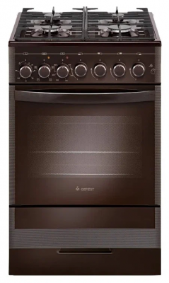 Кухонная плита GEFEST 5502-02 0045, комбинированная, 4 конфорки, 55 л, электроподжиг 