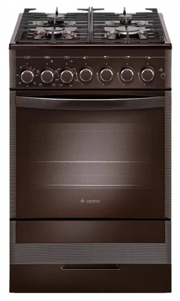 Кухонная плита GEFEST 5502-02 0045, комбинированная, 4 конфорки, 55 л, электроподжиг 