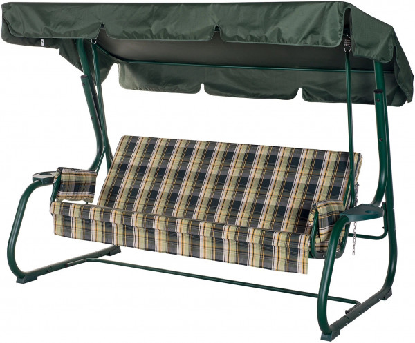 Садовые качели 3-местные Удачная мебель Борнео A52G.302, до 350 кг