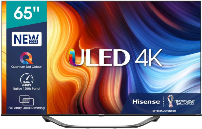 65" Телевизор Hisense 65U7HQ, ULED, 4K Ultra HD, черный