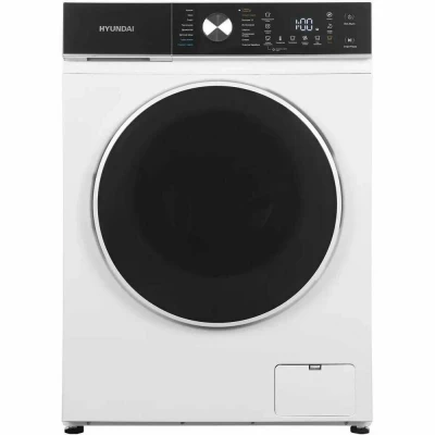 Стиральная машина с сушкой Hyundai WFD8216, белая, 8/5кг, 1200об/мин, инверторная, с фронтальной загрузкой, с паром
