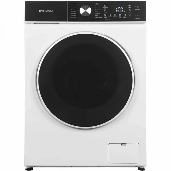 Стиральная машина с сушкой Hyundai WFD8216, белая, 8/5кг, 1200об/мин, инверторная, с фронтальной загрузкой, с паром