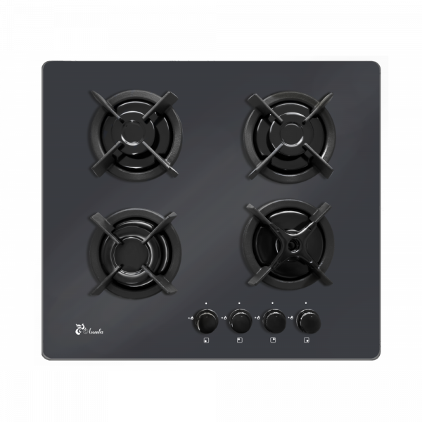 Газовая варочная панель ЛЫСЬВА GR0460G00 (ПГВ 43 К) черная