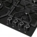 Варочная панель GEFEST 2232-01,конфорок - 4 шт, решетки - чугун, панель - закаленное стекло, электроподжиг, газ-контроль, черный 