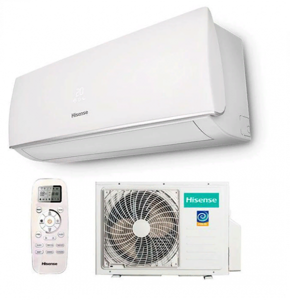 Сплит-система Hisense SMART DC Inverter AS-07UW4RYDDB00, хладагент R32, индикация утечки хладагента, 4D AUTO Air,  5 скоростей вентилятора внутреннего блока