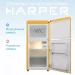 Холодильник HARPER HRF-T120M ORANGE двухкамерный, 118 л, A+, оранжевый