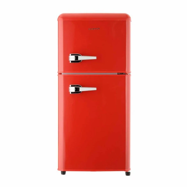 Холодильник HARPER HRF-T120M RED двухкамерный, 118 л, A+, красный